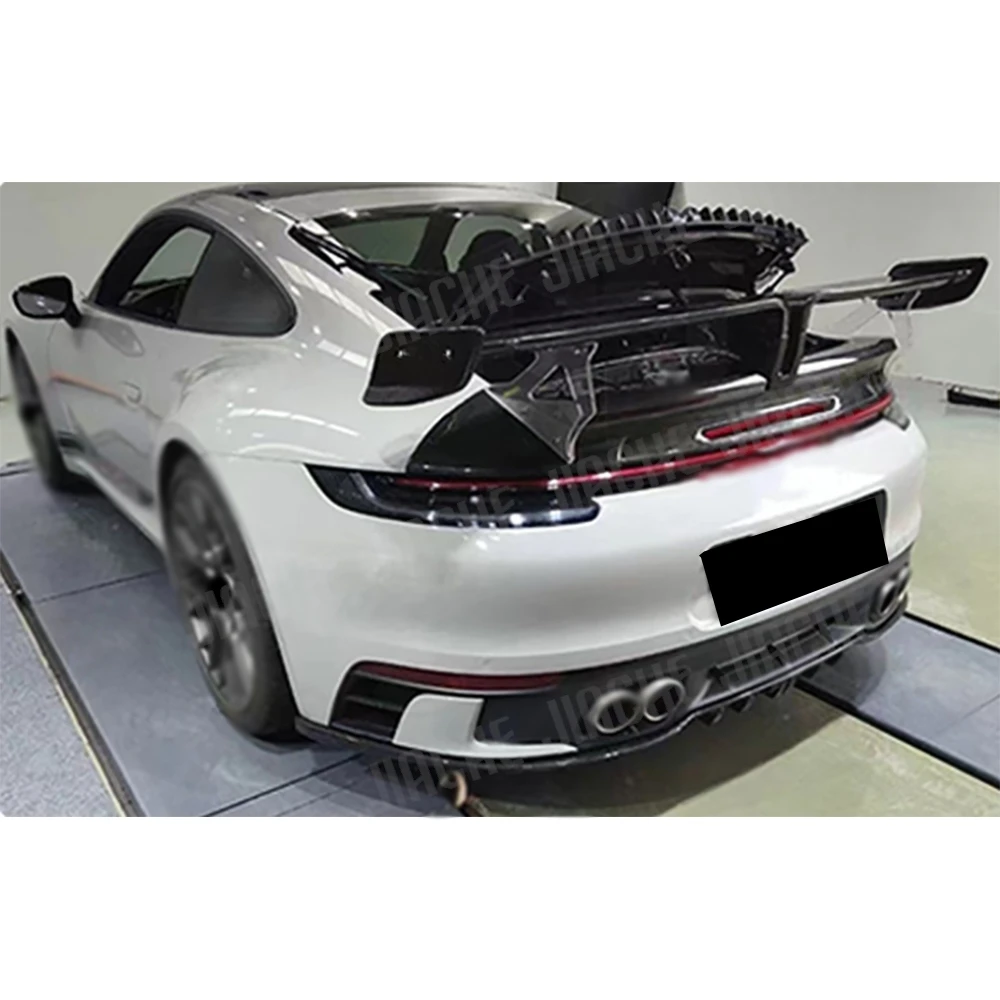 

Для Porsche 911 992 автомобильный задний багажник из углеродного волокна, спойлер на заднее крыло, спойлеры на багажник, комплект кузова автомобиля