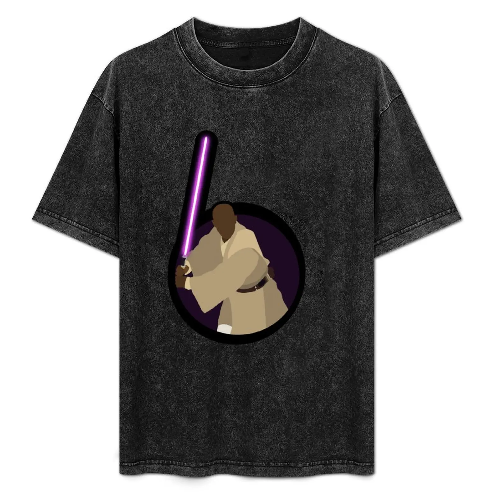 

Cartoon Mace Windu T-Shirt Casual All Match Short Sleeve T-Shirt