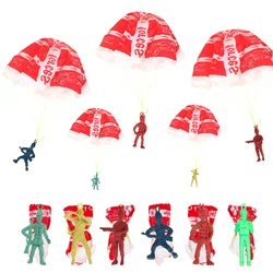 15 Stuks Mini Hand Gooien Soldaten Parachute Educatief Vliegend Speelgoed Voor Kinderen Verjaardagsfeestje Gunsten Goodie Bag Pinata Filler