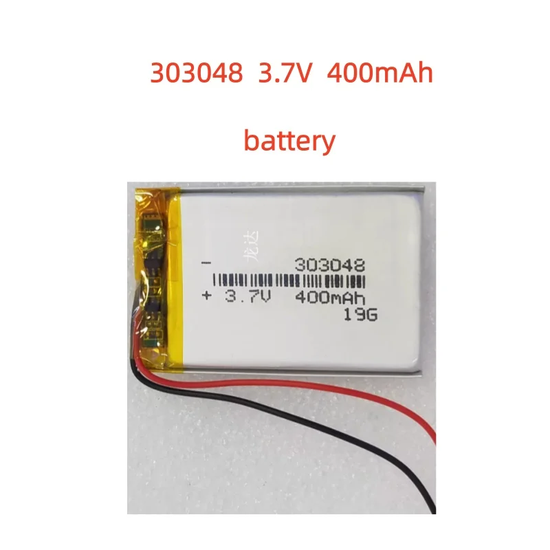 

Premium 3.7V 400 mAh Rechargeable Polymer Li-ion Battery 303048 For Mp3 Camera Bluetooth