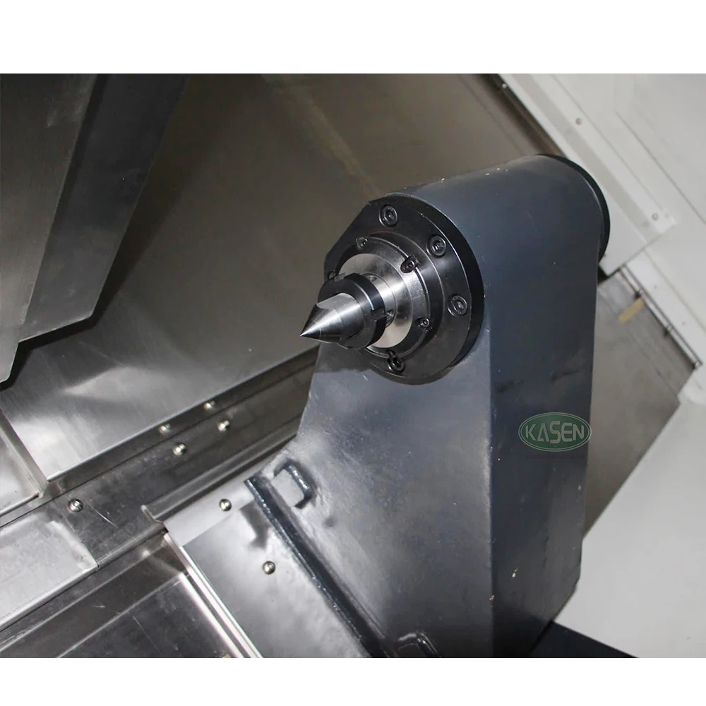 Hoge Precisie Fanuc Systeem Tck56y Met As Cnc Schuine Bed Metalen Draaibank