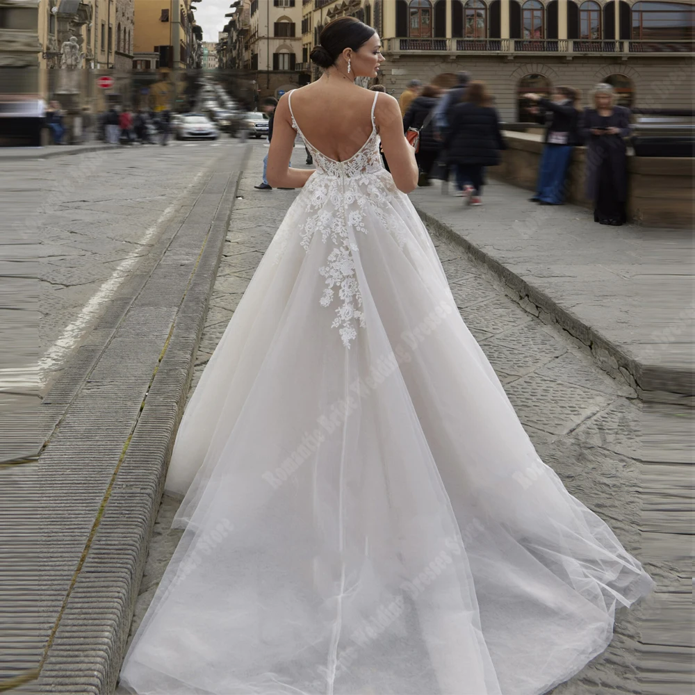 Gaun pernikahan ilusi putri gaun pengantin A-Line gaun pengantin Tulle tanpa lengan kerah Sweetheart gaun pesta panjang mengepel