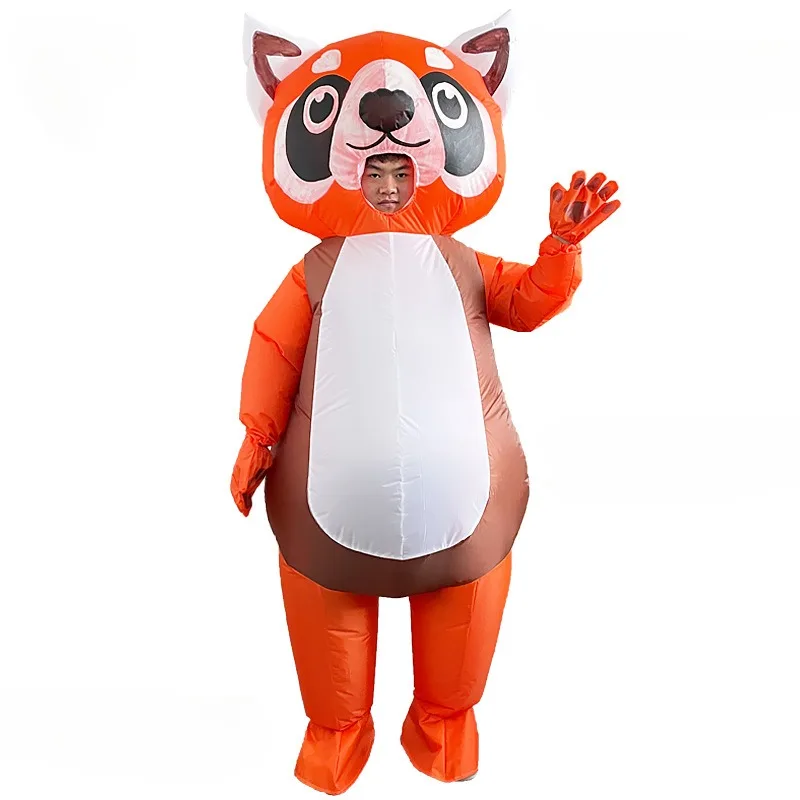 

Panda Inflatable Costume Halloween Christmas Cartoon Orange Exposed Panda Inflatable Costume