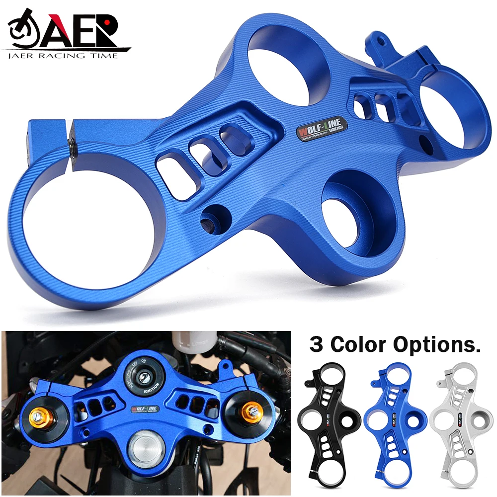 CNC Aluminum Motorcycle R7 Front Fork Triple Tree Upper Bridge Top Clamp Bracket for Yamaha YZF-R7 R 7 2021 2022 2023