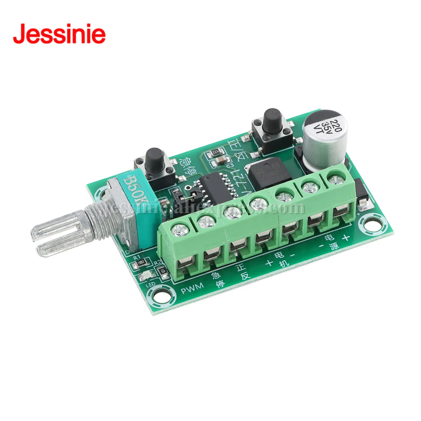DC 6V-30V Brushless Motor PWM Controller BLDC Motor Speed Regulation Forward Reverse Switching Brake 3650 3525 2418 2430