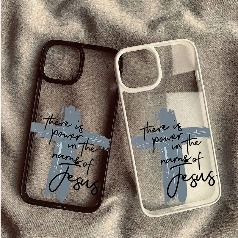 Religious Jesus Cross Clear Case for Samsung Galaxy S23 S24 Plus S25 Ultra S26 FE A37 A36 A27 A26 A57 A56 A16 A15 A35 A55 Cover
