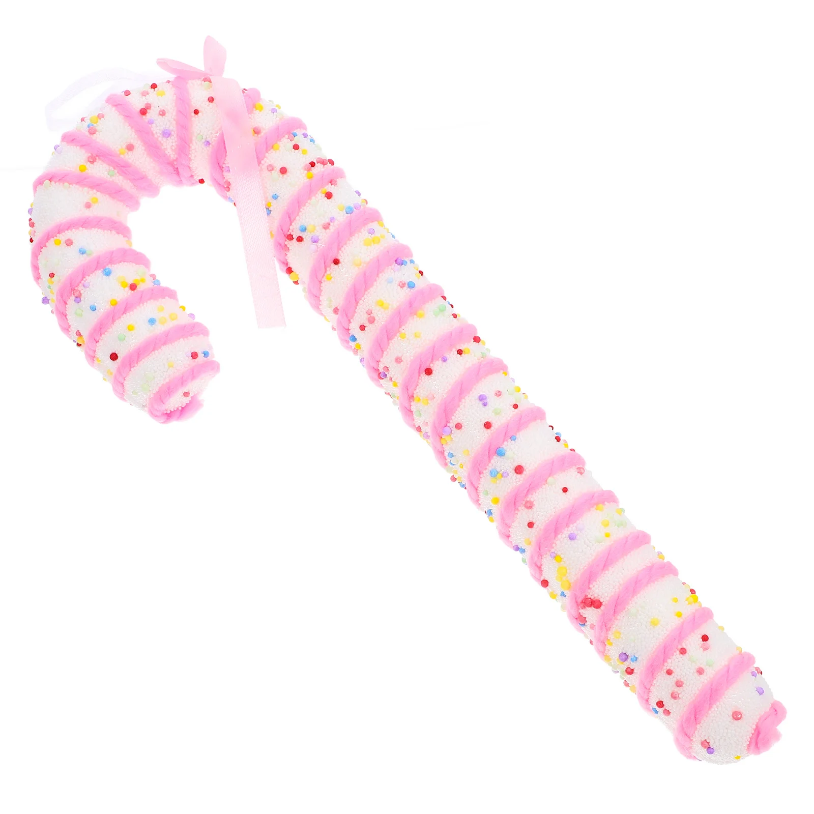 

Festive 13 Inch Candy Cane Christmas Ornament Bright Hanging Decor for Holiday Celebration Photo Prop Decoration