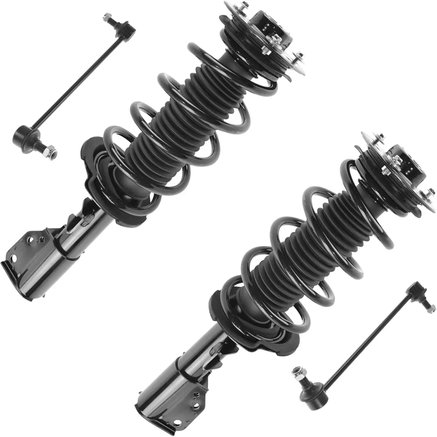 

Front Suspension Kit Complete Strut & Coil Spring Assembly Sway Bar Stabilizer Link Compatible with 2008-2009 Chevrolet Equinox