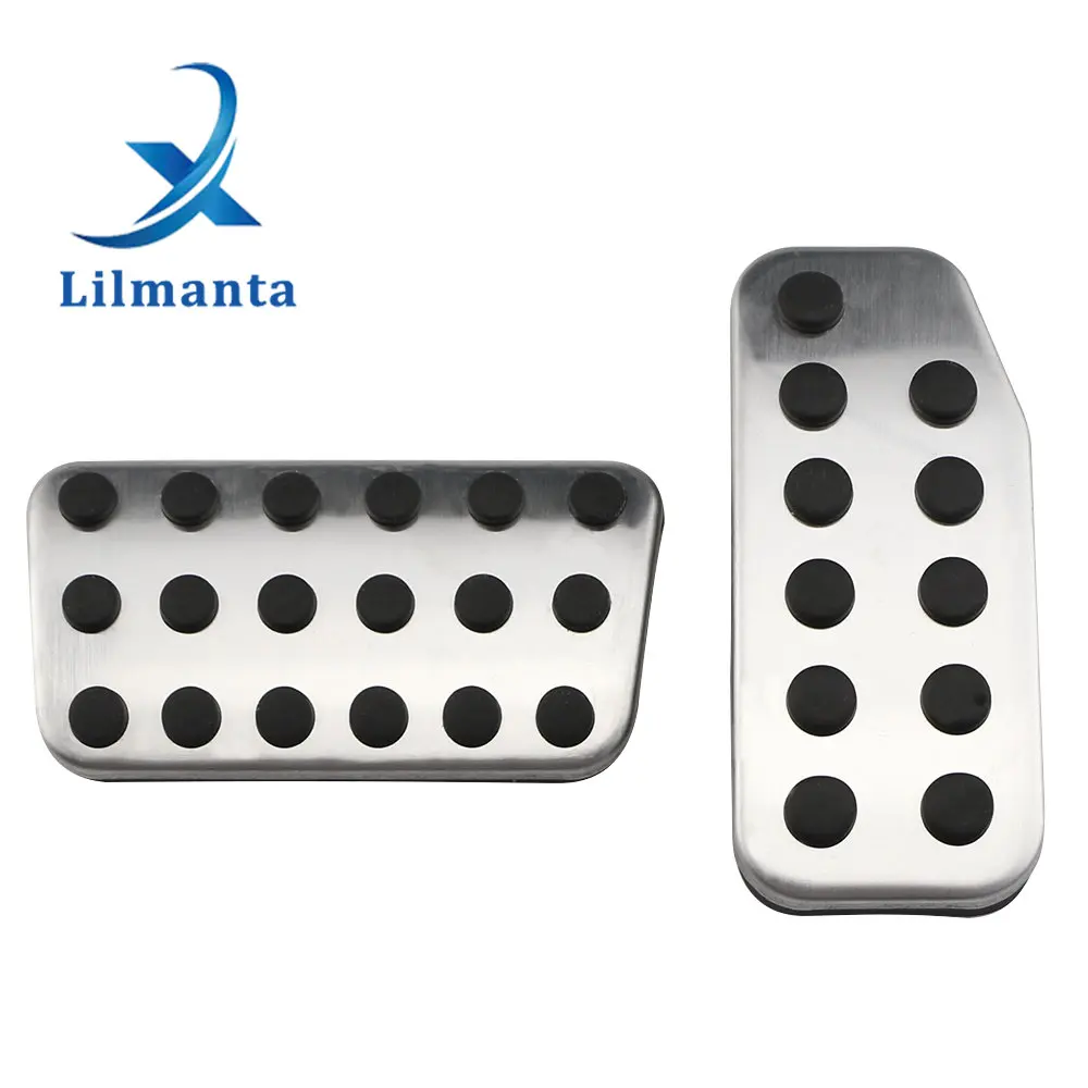 Lilmanta Stainless Steel Car Pedals for Honda Fit Jazz 2011 - 2020 Auto Gas Brake Pedal Protection Cover Parts Accessories