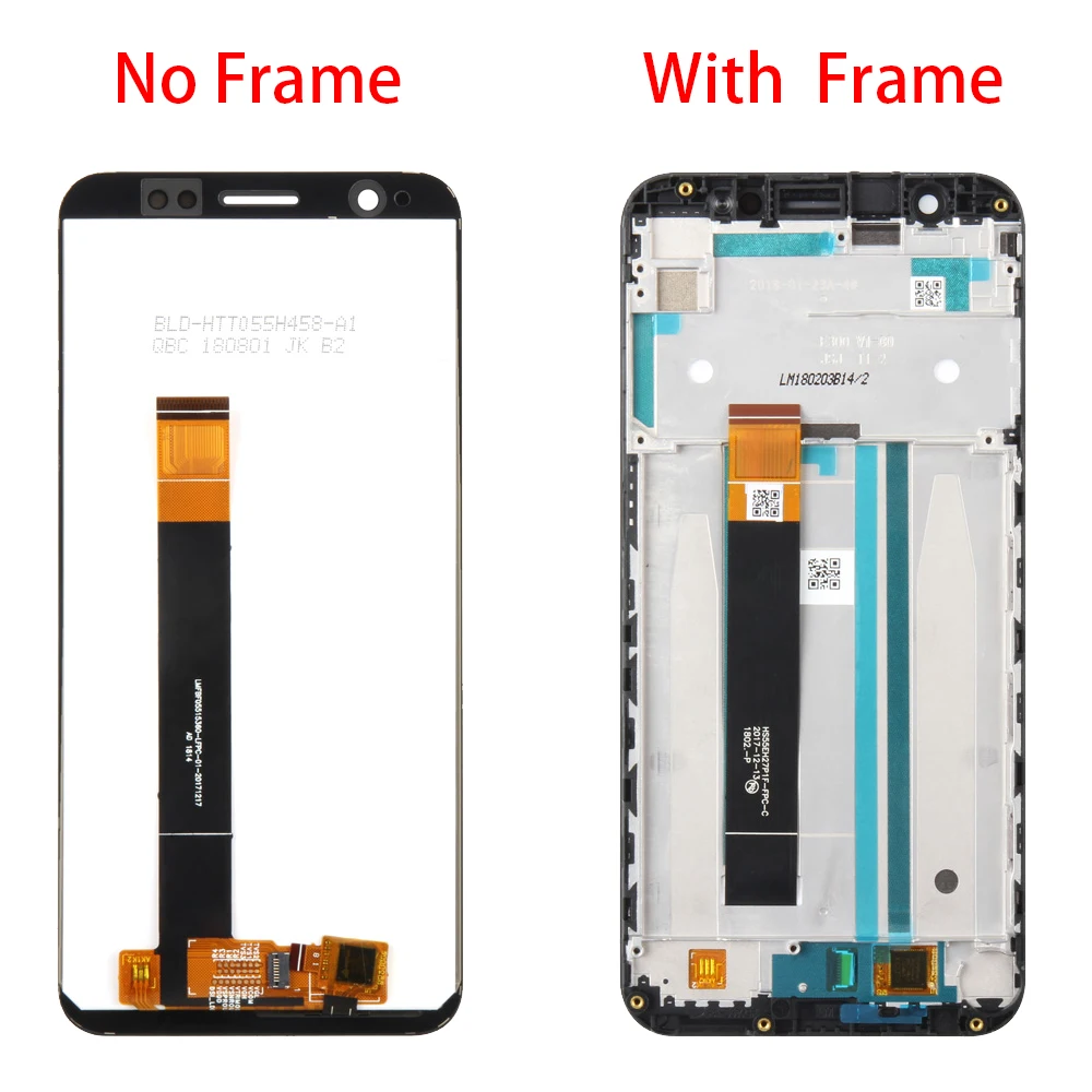 New Tested IPS For ASUS Zenfone Max ZB555KL LCD Display Touch Screen Digitizer Assembly For ZB555KL Full HD Screen With Frame