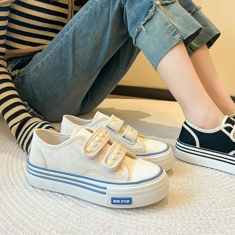 2024Shallow Mouth Shoes Woman Gold Classic Hook & Loop Espadrilles Slip On Platform Sneakers    women shoes  sneakers women