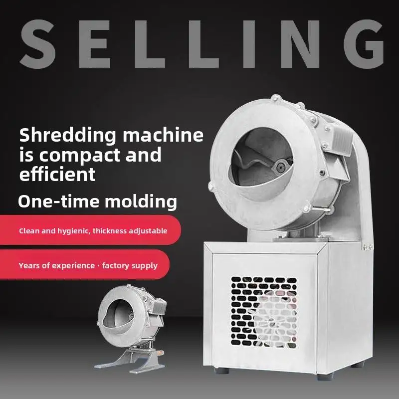 Stainless Steel Potato Slicing Machine Commercial Electric Full-automatic Potato and Radish Slicing Machine