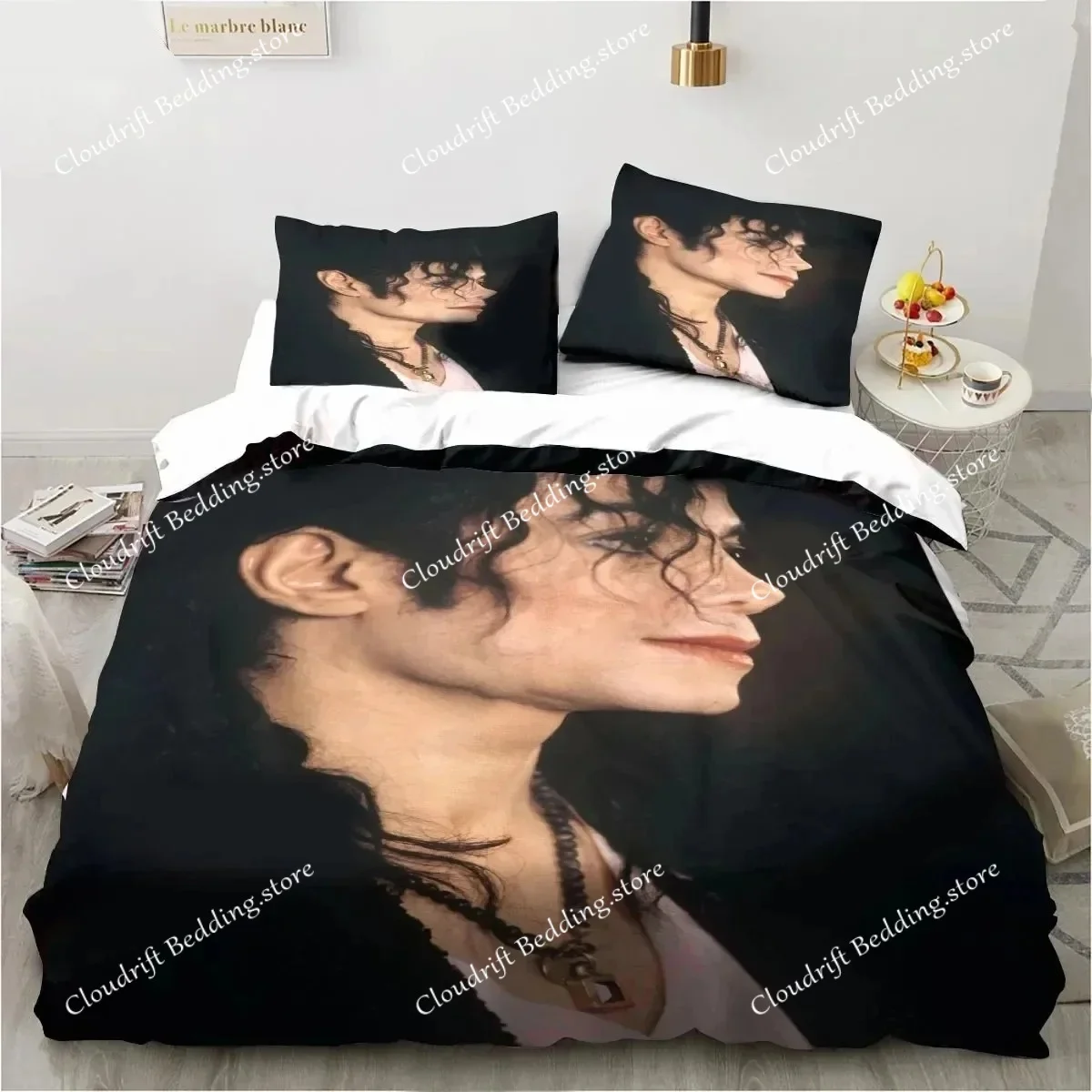 

3D Printing Michael Jackson Bedding Set Duvet Cover Bed Set Quilt Cover Pillowcase Comforter king Queen Size Boys Adult