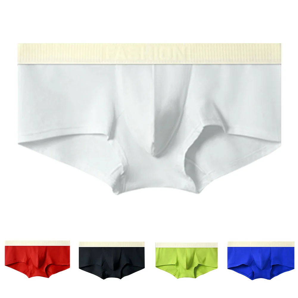 

Classic Boxer Briefs Breathable Trunks Green Men Sexy Trunk Boxers Boxer 95 Cotton 5 Spandex Color Matching Pattern