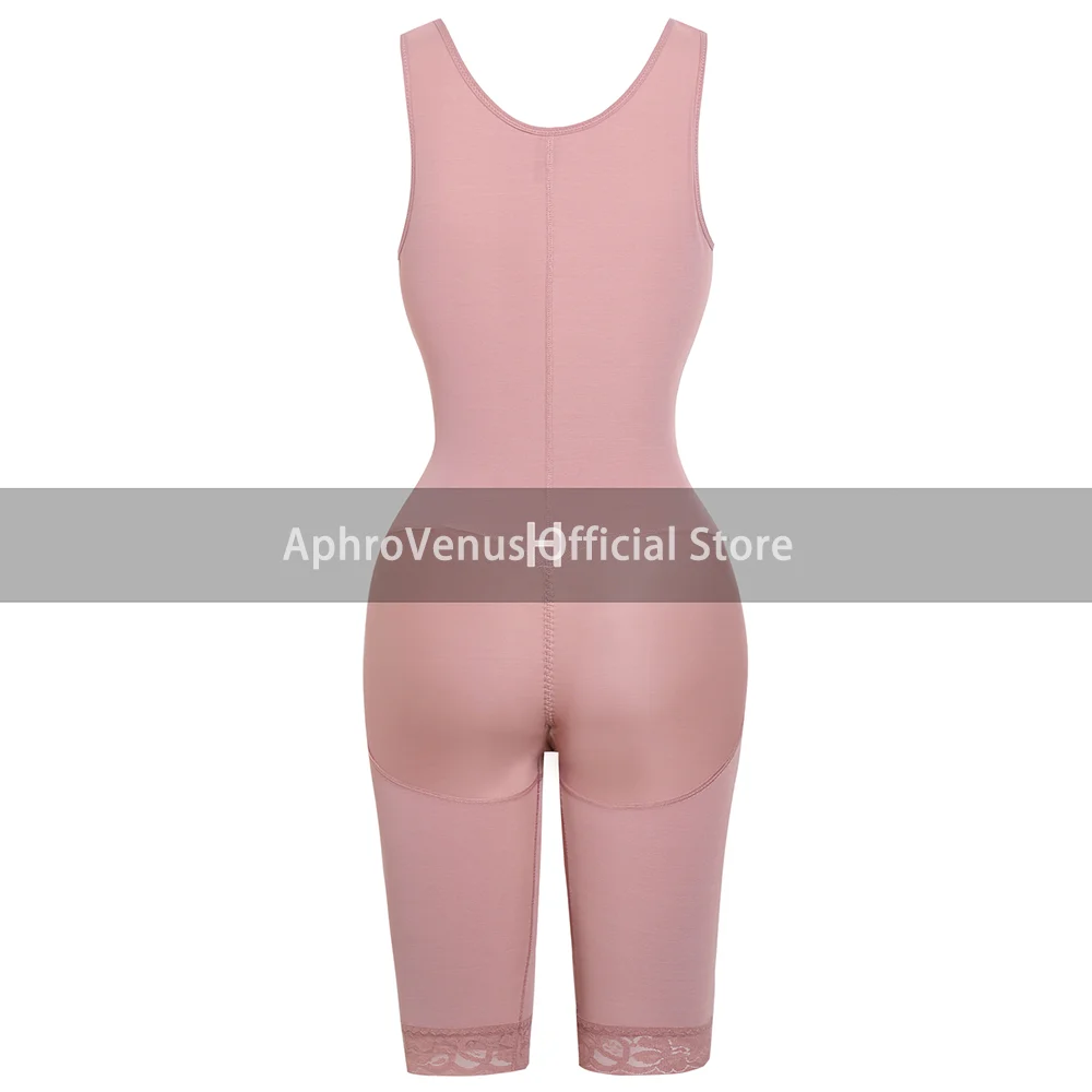 Fajas Colombianas Compression Fabric Abdominal Control Adjustable Shoulder Clasps And Buttock Butt Lifter Slimming Body Shaper