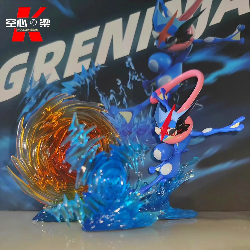 [Mundo a escala 1/20] Mega Greninja Ash Ketchum Greninja Uno de los socio originales de la región de Kalos Figura de juguete Decoración