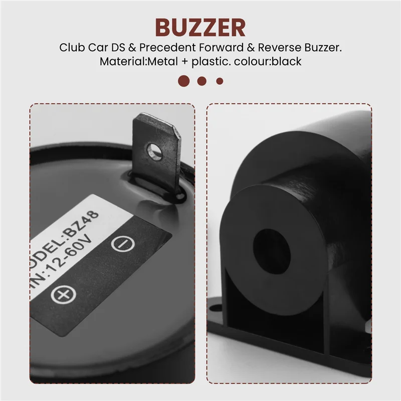 

RTENTE-Forward Reverse Buzzer For Club Car DS And Precedent 1992-Up Golf Cart 12V & 48V,1016851