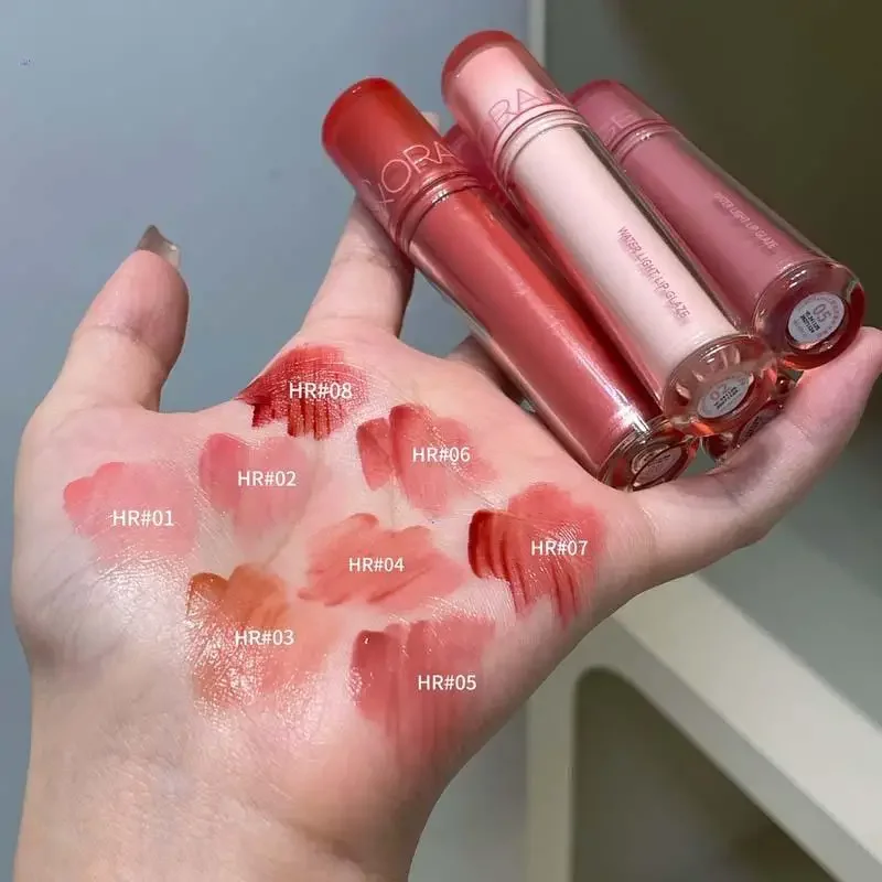 Mirror Crystal Lip Gloss Makeup Water Light Glass Lip Glaze Plumping Waterproof Jelly Lip Tint Lipstick Moisturizing Beauty Lips