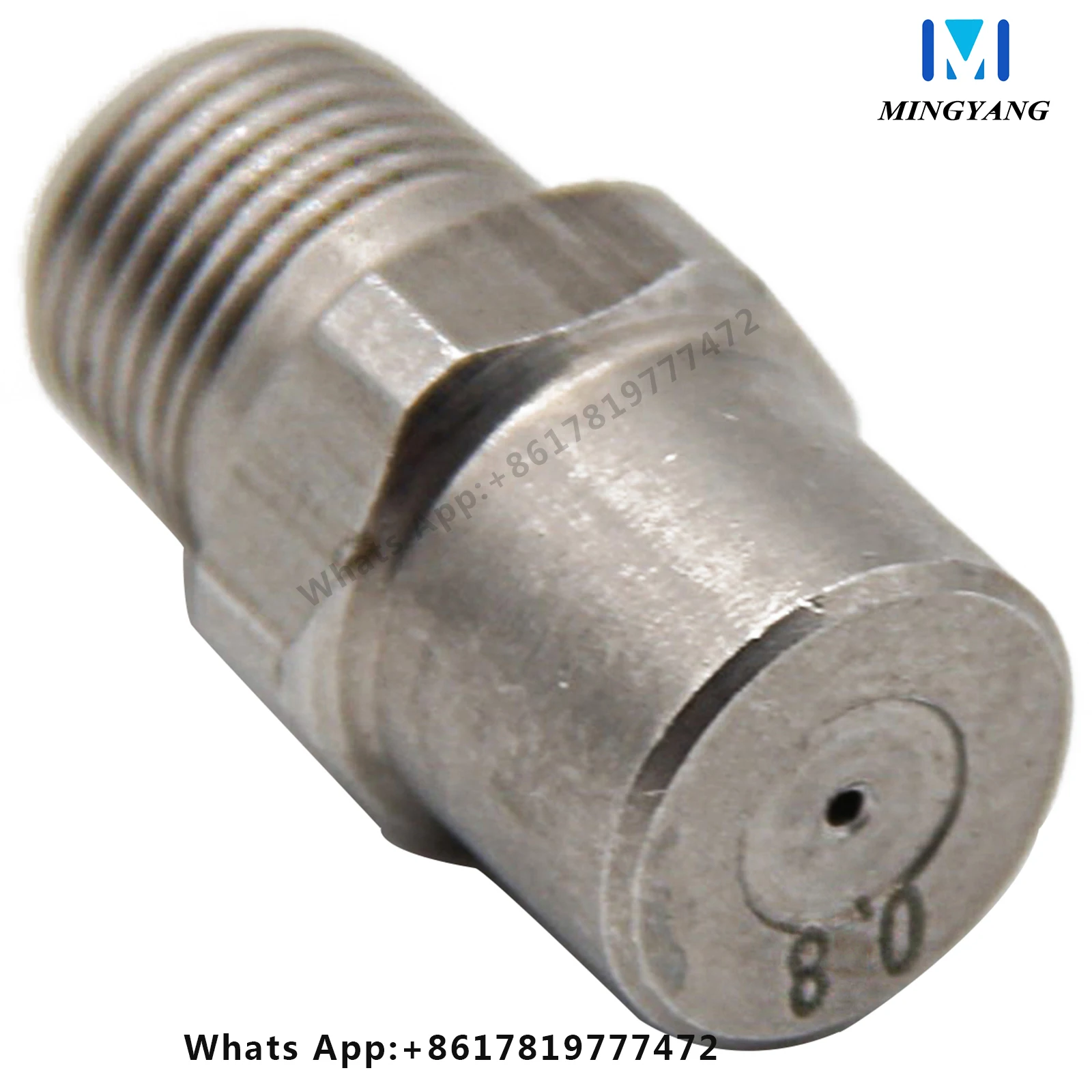 

1/8"1/4"3/8"1/2" 3/4" 304 Stainless Steel Industrial Cleaning Machine Full Jet Nozzle Solid Cone Water Spray Nozzle