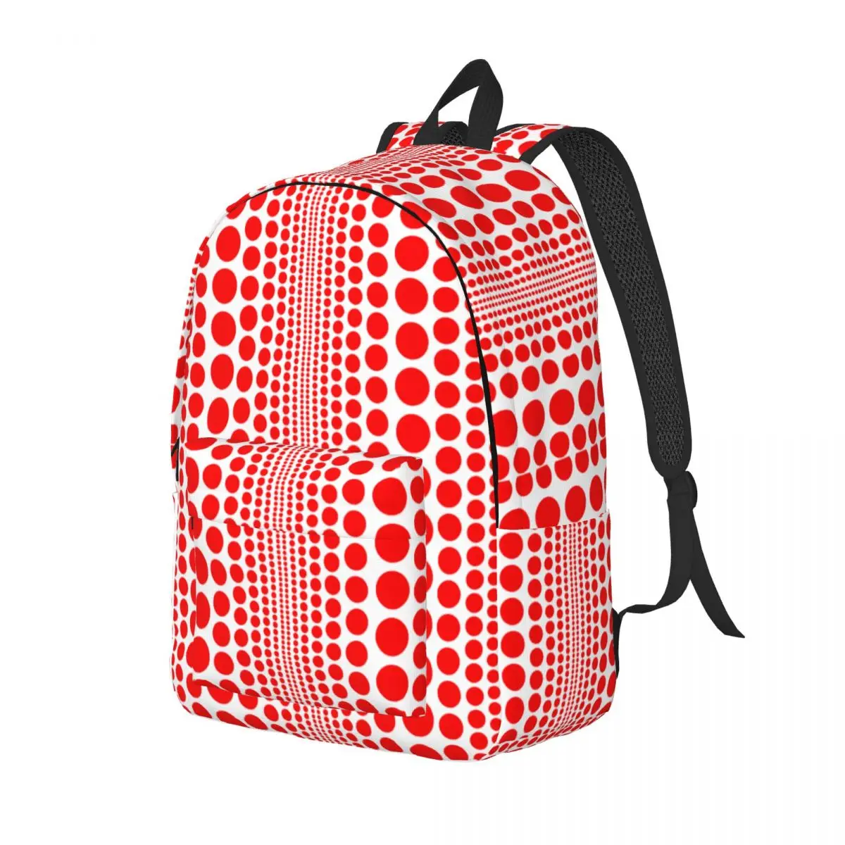 Red Infinity Polka Dots Backpack for Boy Girl Kids Student School Book Bags Yayoi Kusama Daypack Preschool Primary Bag Hiking
