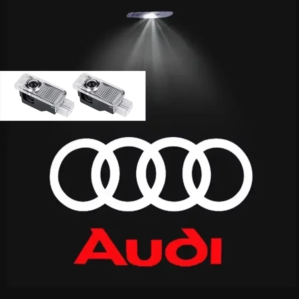 Quattro 2-delige autodeur welkomstlogo projectorlamp voor Audi Sline A4 B5 B6 B7 B8 B9 A1 A3 8V 8P 8L A6 C5 C6 C7 A5 A7 A8 Q3