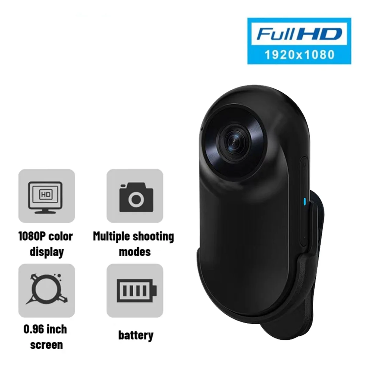 خوذة كاميرا صغيرة محمولة على الرأس ، كاميرا رياضية DV مغناطيسية ، حركة الدراجة ، مقاومة للاهتزاز ، HD HD