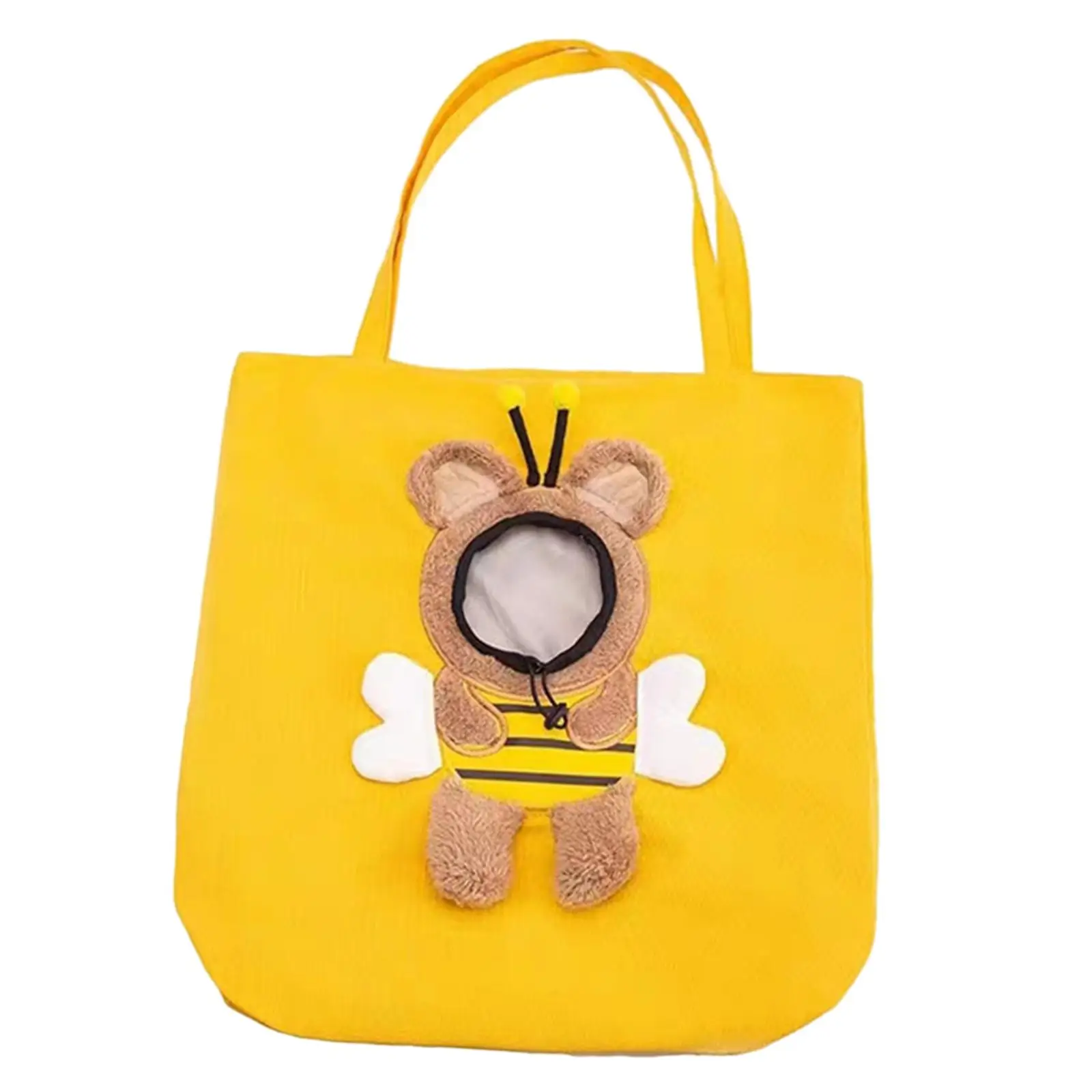 Canvas Pet Shoulder Carrying Bag Travel Soft Sided Cat Carrier Bag for Daily Walk or Long Distance Walk Portable Hands Free