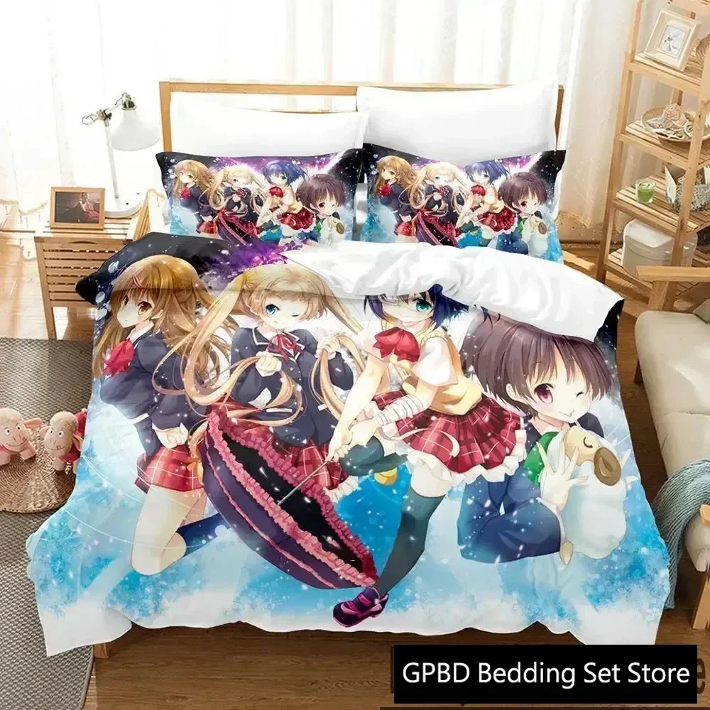 Anime Love Chunibyo & Other Delusions Supplies Set Duvet Cover Set Bedding Sets Adults Bed Pillowcases No Filling Birthday Gifts