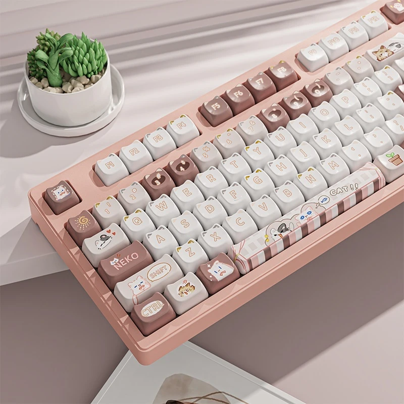 

Eweadn Tri-Mode Wireless Mechanical Keyboard Full Key No Conflict Ergonomic Design Long Battery Life Mao Pbt Keycaps Game Office