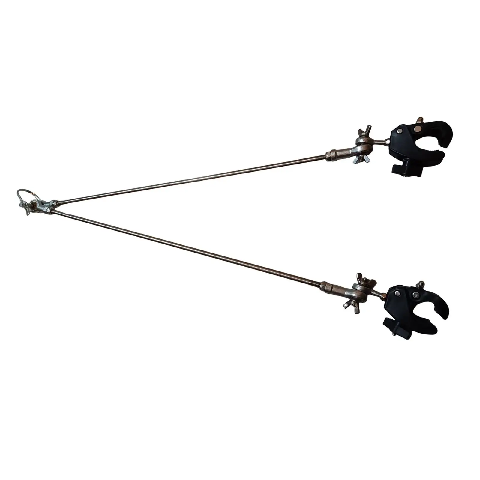 Bike Trailer Connector for Camping Carts, Quick Release Clamp Durability, Portable, Universal, Tow Rod Metal, Attachment