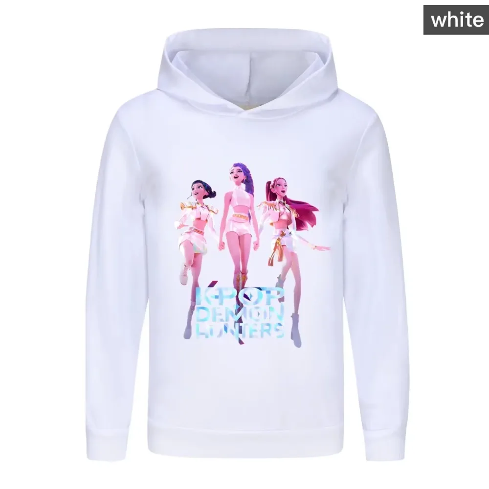 KPop شيطان الصيادين Huntrix هوديي مقنعين البلوز البلوز هوديس الرجال ملابس خارجية الموضة مريحة الجلد ودية الرجال