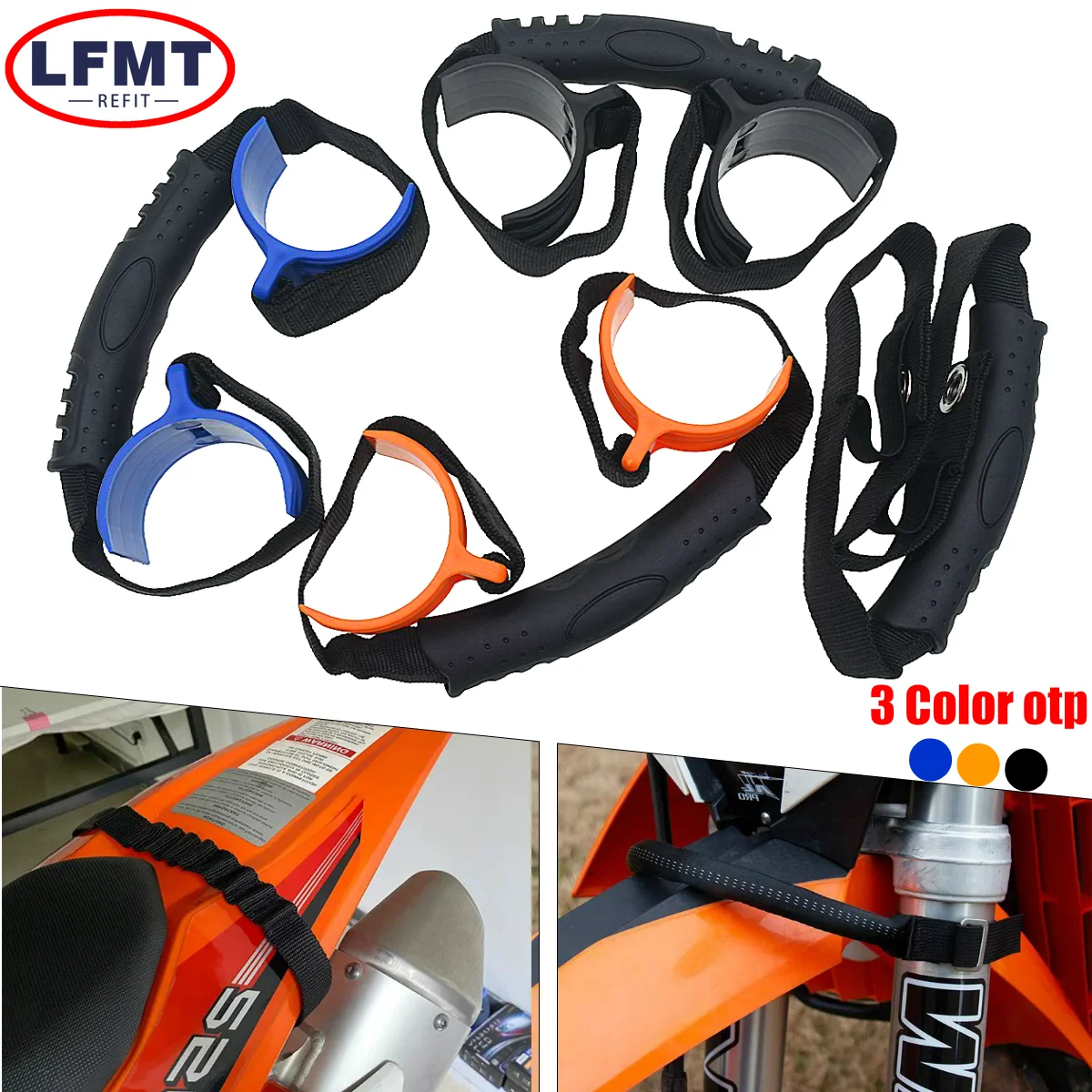 AliExpress LFMT Racing Front Rear Rescue Strap Pull Sling Belt Leashes for Universal for Most of Motorcycle Dirt Bike Motocross Universal