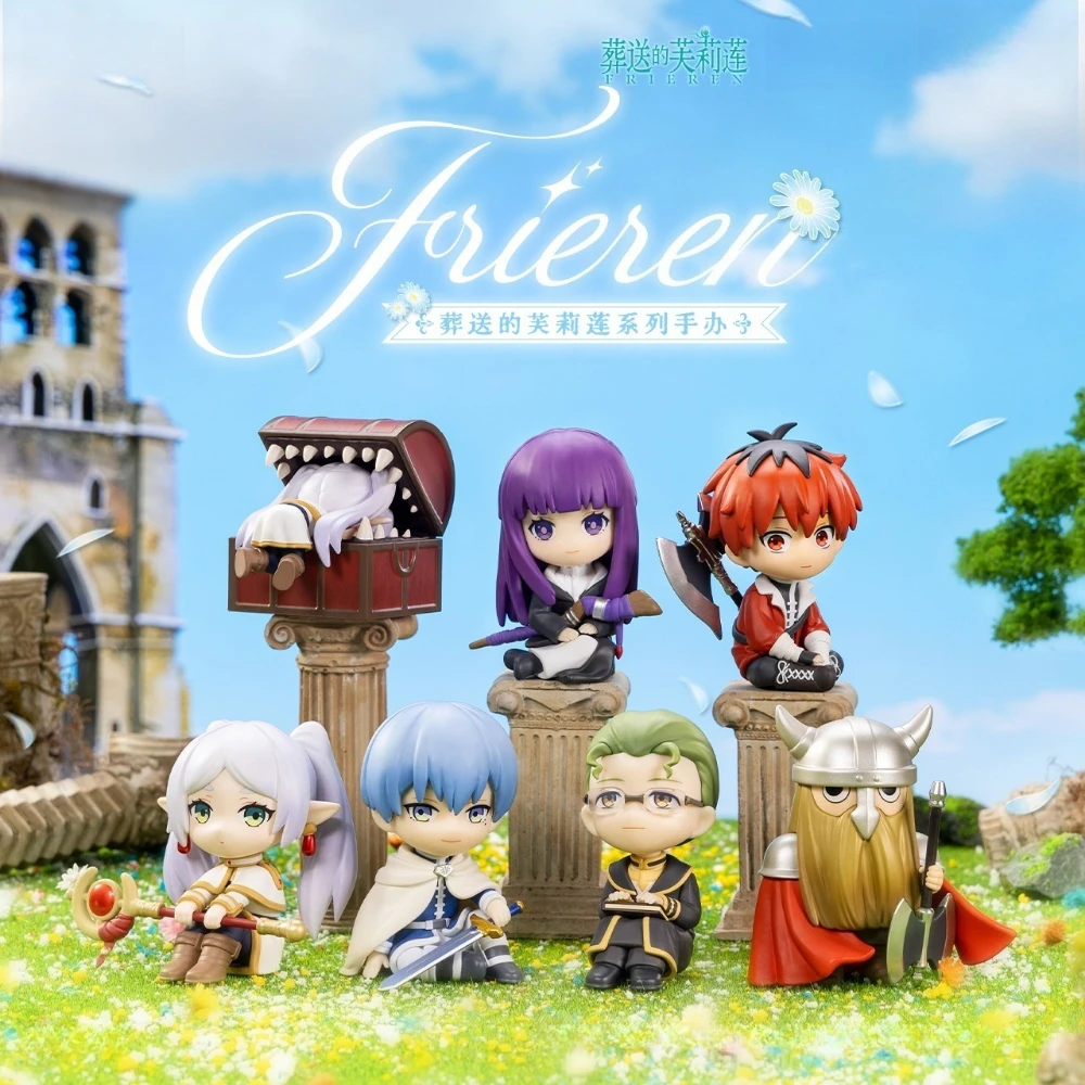 

6Pcs Frieren Beyond Journey's End Anime Sitting PVC Figure Set Cute Collectible Model Ornament