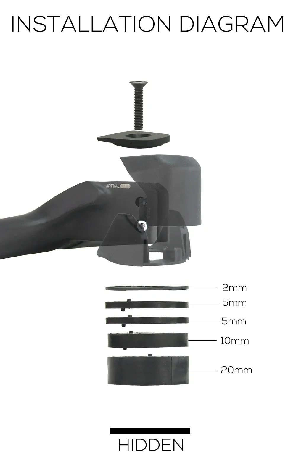 Syncros Fraser IC SL WC Vollcarbon-Lenker mit Aufhängung für Mountainbike, ohne Marke, Breite 20 Grad, Winkel 2023 – Detail 6