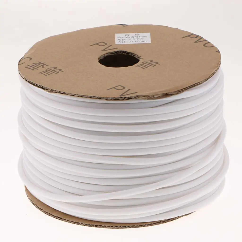 White PVC Organize Tube Cable Marker 2.5mm2 Flexible Sleeve 90m Identification Tube for Wiring System Use