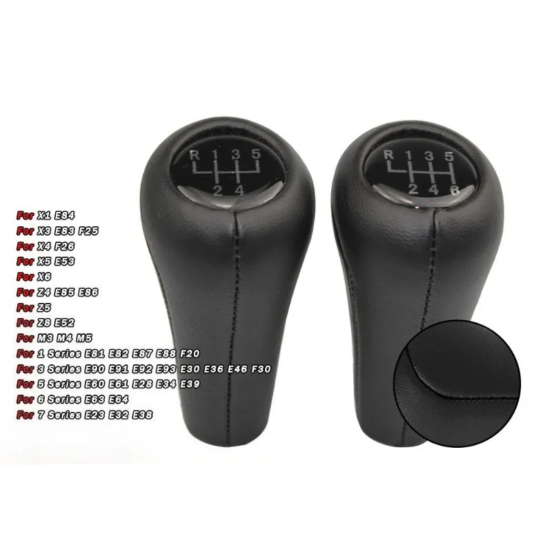 

Ручка переключения передач для BMW X3 E84 E83 F25 F26 X5 E53 X6 Z4 E85 E86 1 3 5 6 7 серии M3 M4 M5 Полная кожаная гандбольная ручка OE Замена
