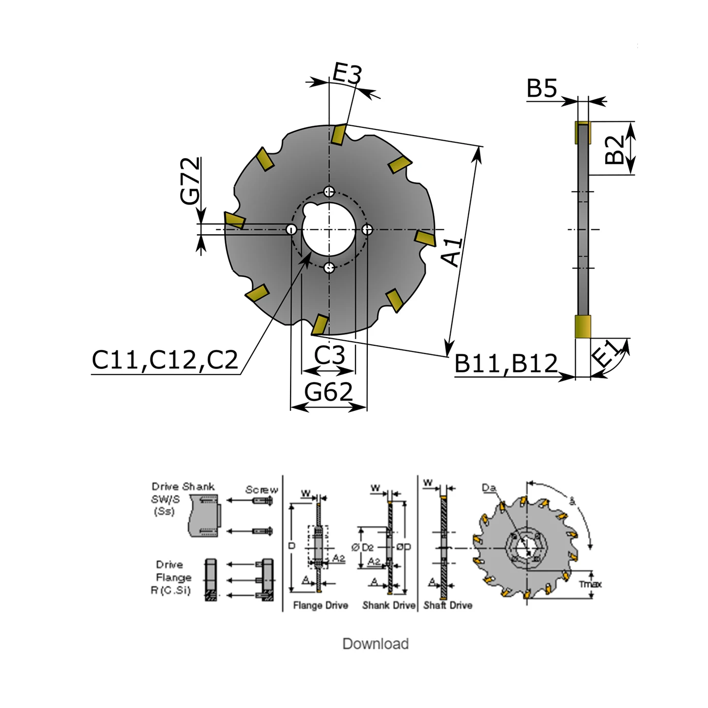 SGSF2 SGSF3 ISCAR CNC GFN/GSFN milling tool three-sided edge milling cutter T-slot milling cutter side milling grooving cutter