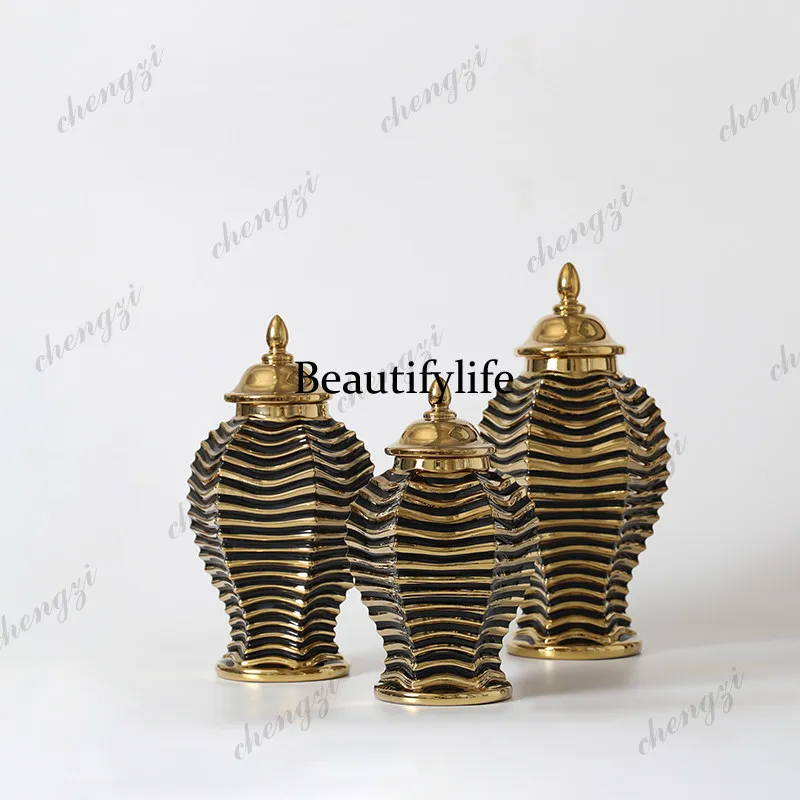 Vintage Italian ceramic jar decorator, ornament deep-toned soft furnishings