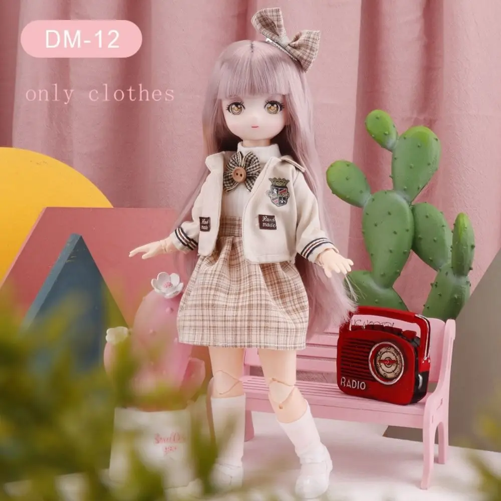 

Skirt 30cm BJD Doll Clothes DIY Toys Colorful 1/6 Bjd Doll Clothes Kawaii Movable Body 11 Inch BJD Dolls Dress Children Gift
