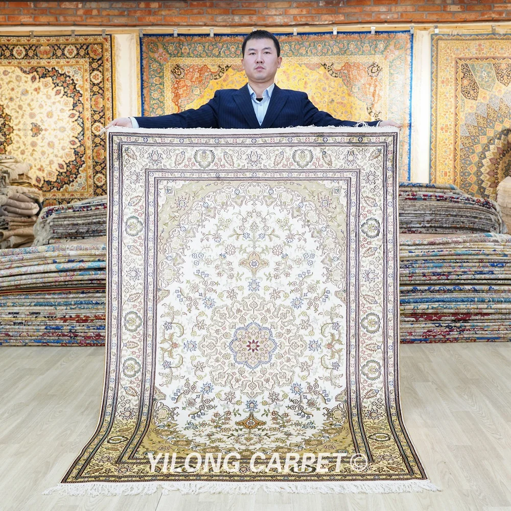 122x183cm Turkish Carpet Floral Vantage Antique Handmade Rugs Elegant Area Rug (LH973B)