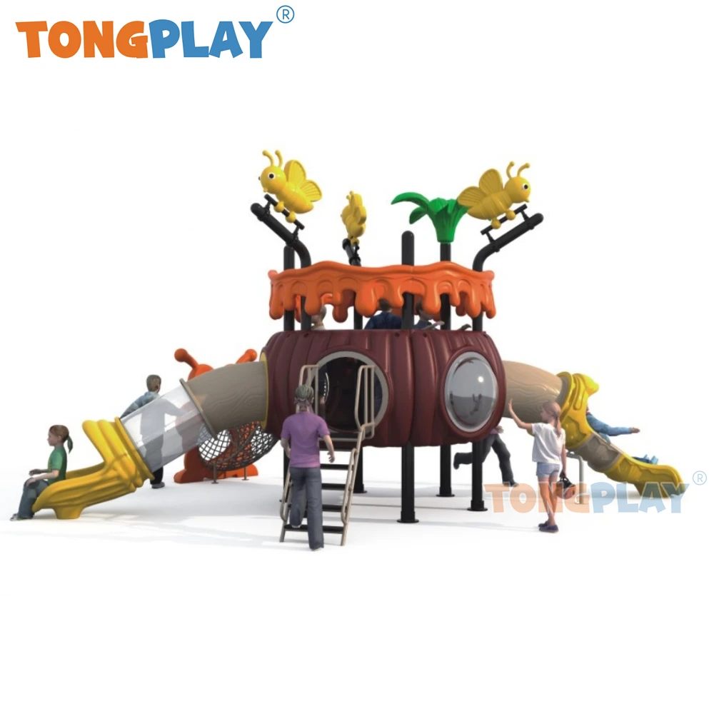 Tong play Medium animal series best-selling amazing outdoor slide quality factory equipment children's outdoor playground