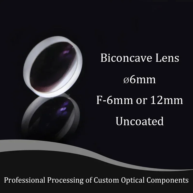 6mm Quartz Material Double-concave Lens With High-precision Focusing Material For Brackets