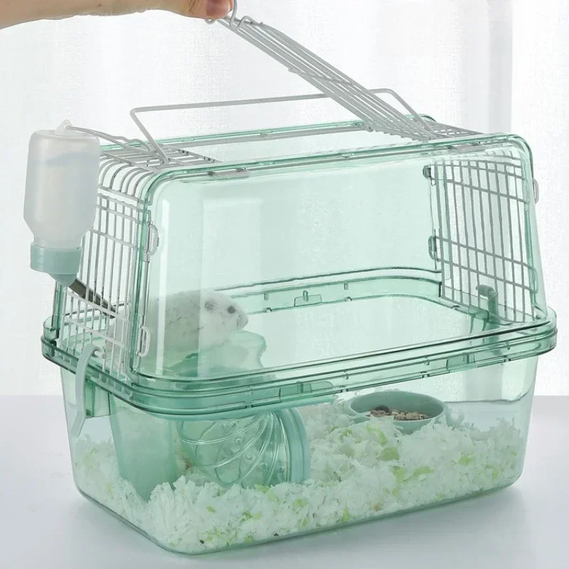 Double-story Hamster Cage, Golden Bear Villa, Large Space, Parrot Bird's Nest, Special Portable, Take-out Hamster House