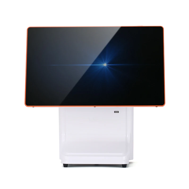 15.6 Inch Fhd Dual Screen Desktop Cash Register Terminal Point Of Sale Complete POS System For Restaurants