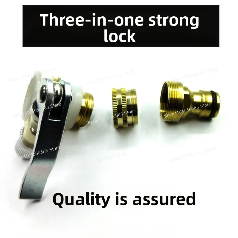 All-copper Heavy-duty Lock High-pressure Faucet Adapters, Universal Quick-fit Parts for Car Wash Guns & Washing Machines