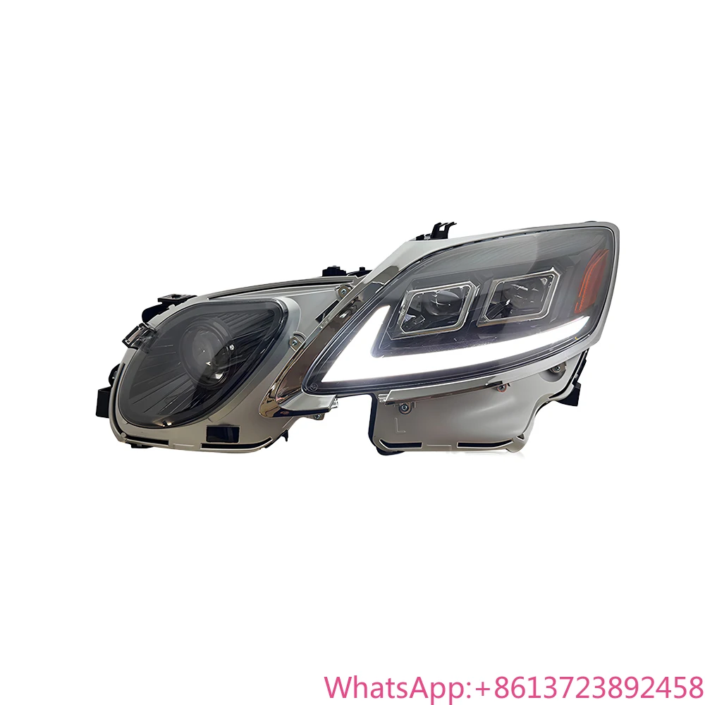 

Для Lexus GS300 2004-2012: Комплект передних фар, обновленный, высококачественный, новый стиль, светодиодный проектор, двойная линза, автомобильные аксессуары