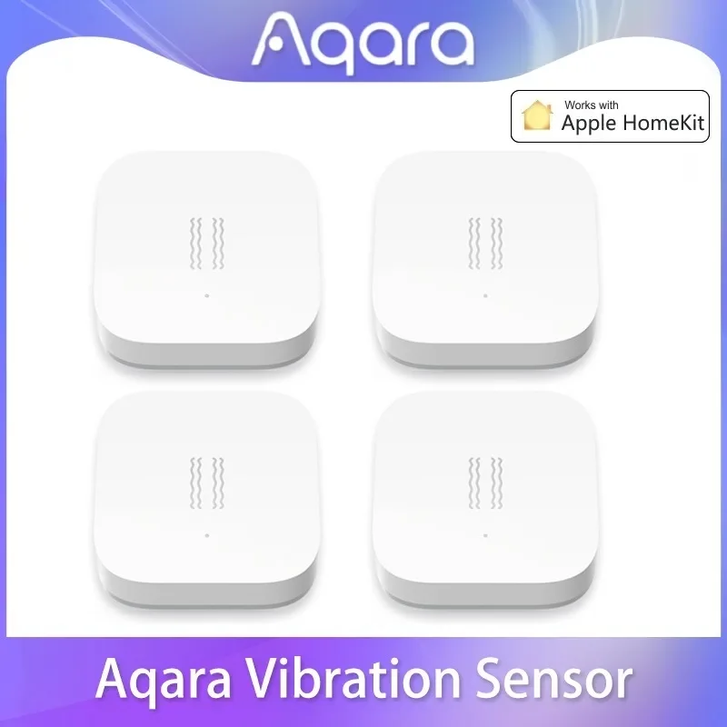 Aqara-Sensor de vibración y choque Zigbee, Monitor de alarma con detección de movimiento, sensor de movimiento giroscópico integrado, zigbee para