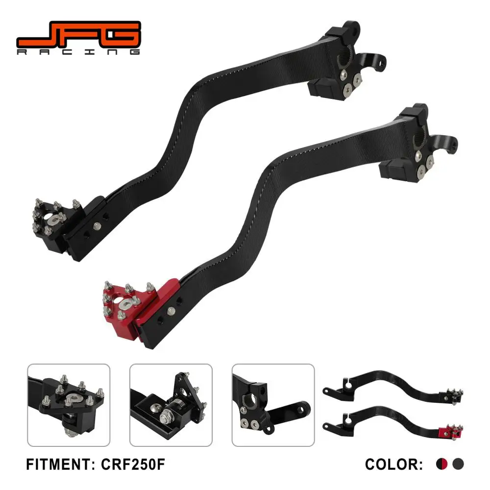 

Мотоциклетный алюминиевый рычаг ножного тормоза с ЧПУ, ковка для Honda CRF 250F 2019-2025, грязевой пит-байк, аксессуары для мотоциклов