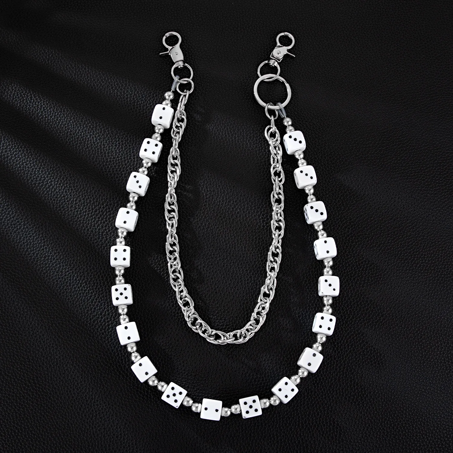Colorful Dopaamine Double Layer Metal Chain Waist Chain