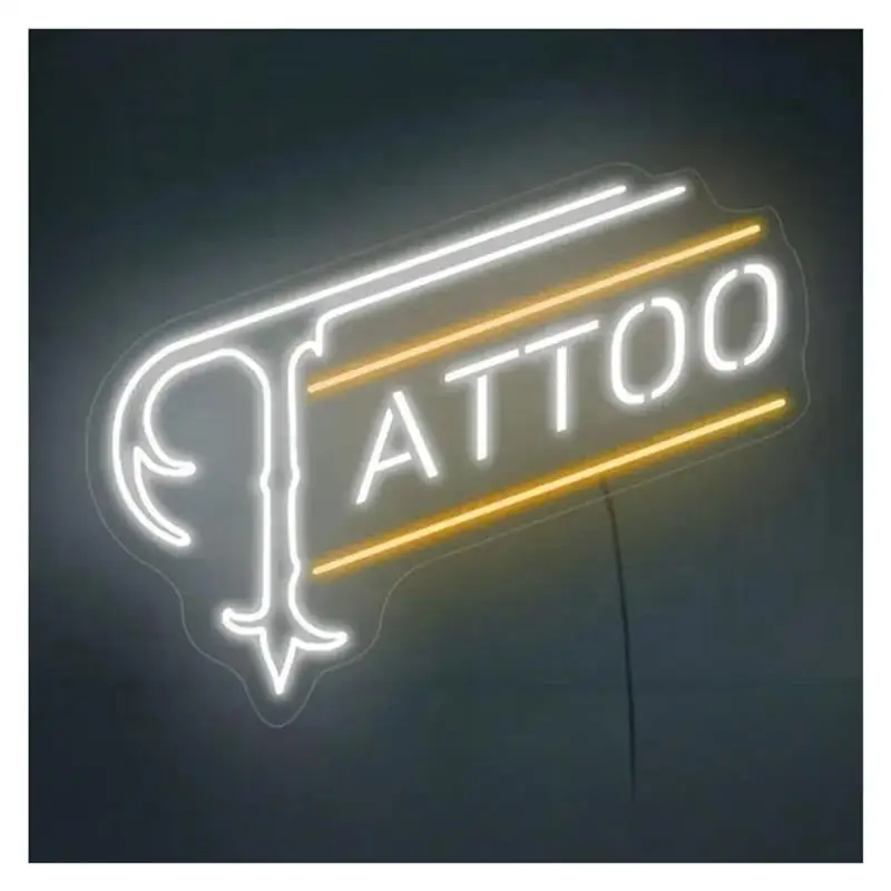 Tattoo Neon Sign Light Dimmable USB Powered For Business Shop Bar Beer Living Room Man Cave Club Bedroom Wall Art Decor